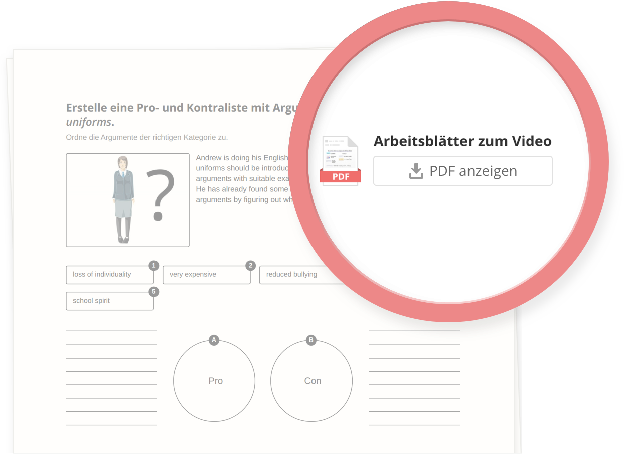 Beispiel - Arbeitsblätter ausdrucken